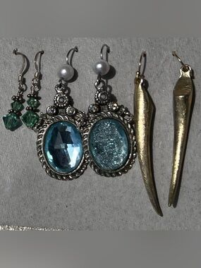 3 Pair of Vintage-Inspired Earrings